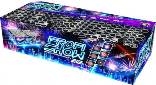 Profi Fireworks Show 212 C212MF/C - zestaw wyrzutni 212 strzałów 20-30 mm Klasek F2