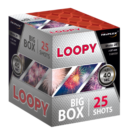 Loopy TXB520 wyrzutnia fajerwerków 25 strzałów 38 mm Triplex F3