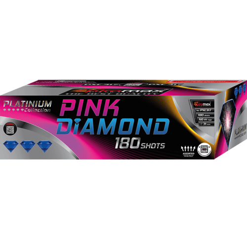 Pink Diamond PXC317  - zestaw wyrzutni 180 strzałów 31 mm Piromax F3