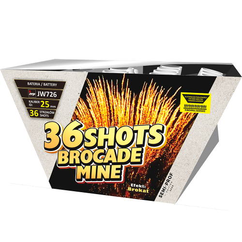 Brocade Mine JW726 wyrzutnia fajerwerków 36 strzałów 25 mm Jorge F2