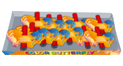 Color Butterfly PXG118 - motyle z cracklingiem 12 sztuk Piromax F2