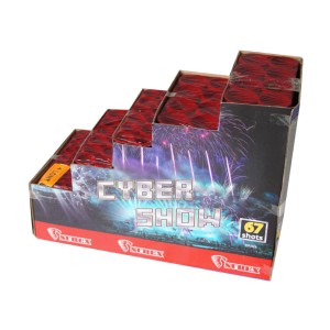 Cyber Show CS7347A wyrzutnia fajerwerków 67 strzałów 18-45 mm Surex F3